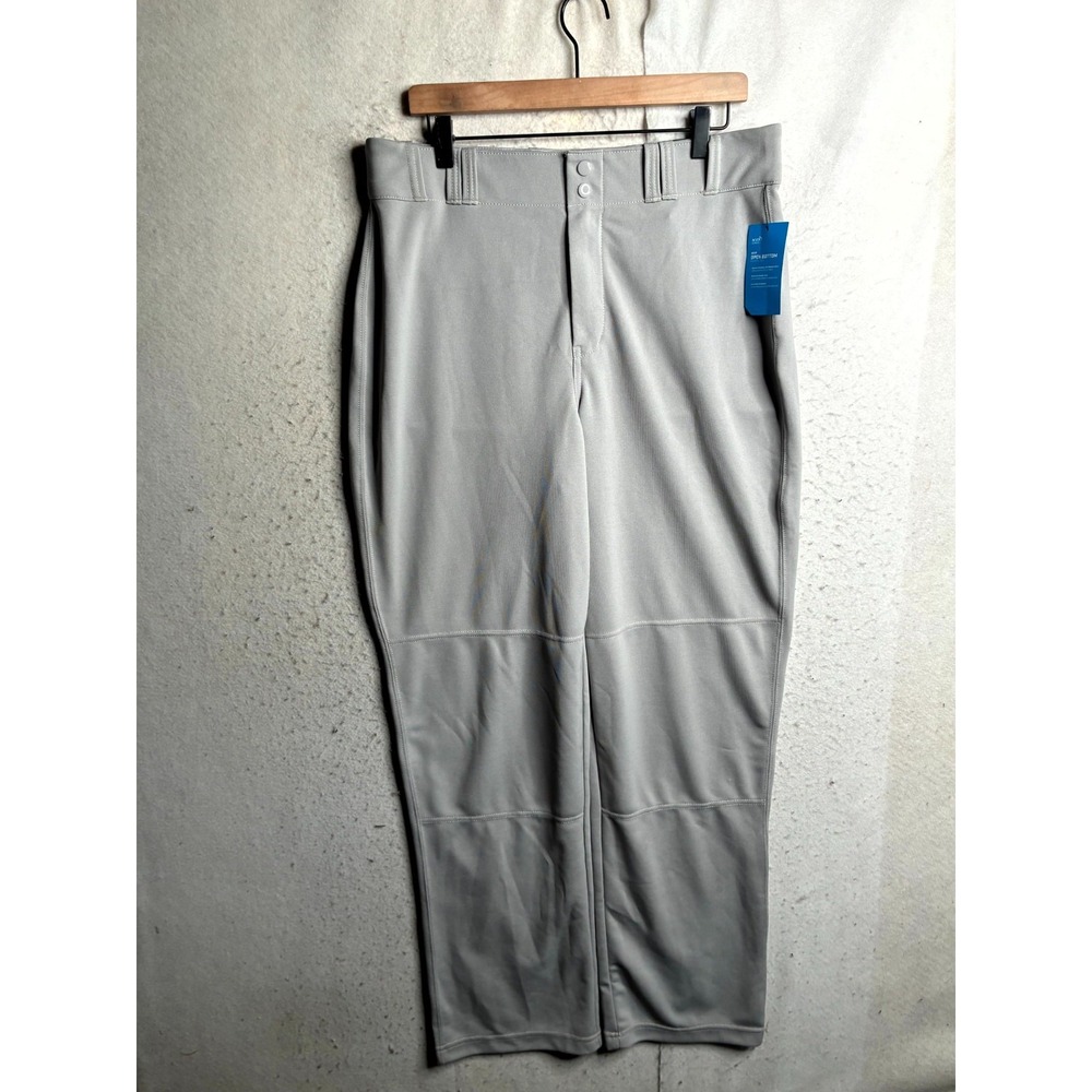 Champro MVP Open Bottom Baseball Pants Mens Large Gray BP11 Sportswear NEW